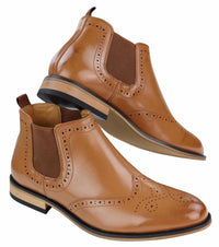 Miesten slip-on-brogue-saappaat