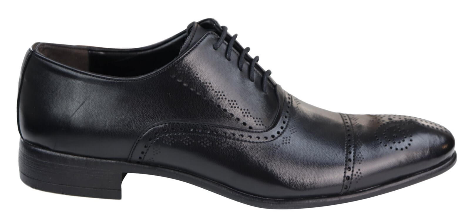 Miesten klassiset mustat brogue-kengät