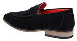 Fiorello 1807 - Miesten mokkanahkaiset keinonahkaiset slip-onl-kengät, italialaistyyliset klassiset loaferit