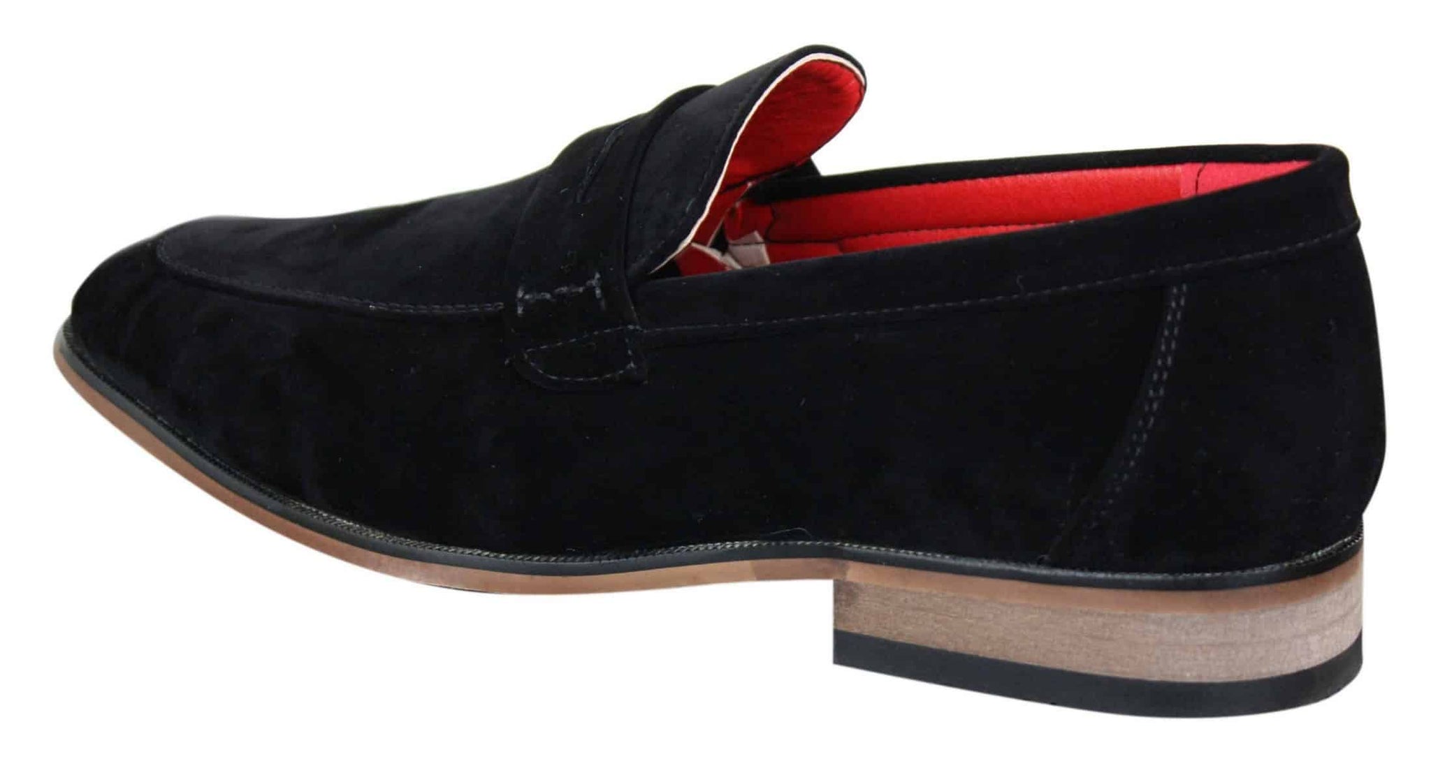 Fiorello 1807 - Miesten mokkanahkaiset keinonahkaiset slip-onl-kengät, italialaistyyliset klassiset loaferit