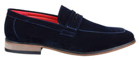 Fiorello 1807 - Miesten mokkanahkaiset keinonahkaiset slip-onl-kengät, italialaistyyliset klassiset loaferit