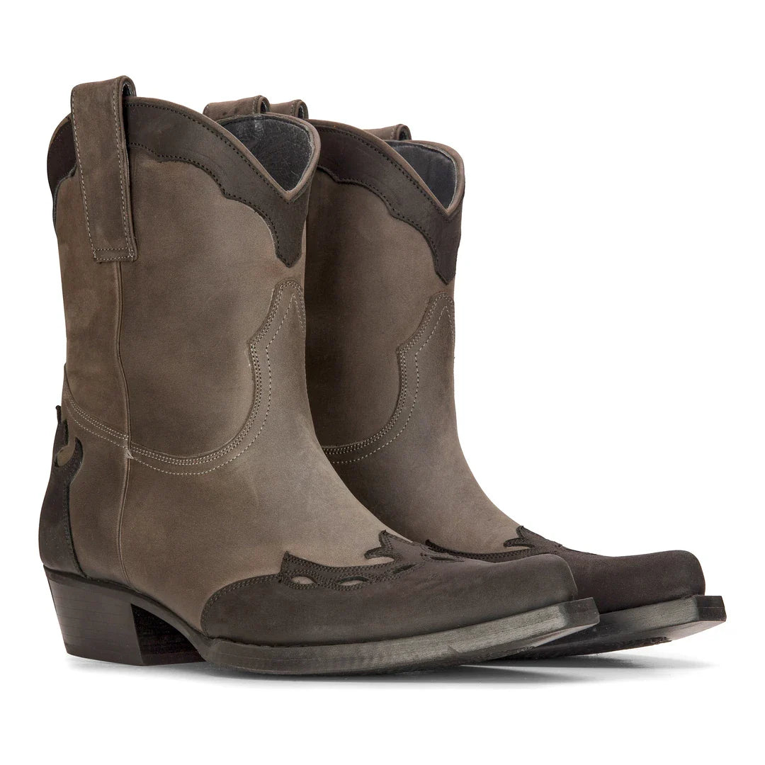 Miesten korkeat länsimaiset saappaat, mustat, ratsastus-, tanssi- ja metsästys-, cowboy- ja vintage-saappaat, teräväkärkiset