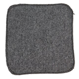 281 - Miesten harmaa kalanruotokuvioinen tweed-villasolmio ja nenäliina 5 cm