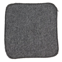 281 - Miesten harmaa kalanruotokuvioinen tweed-villasolmio ja nenäliina 5 cm