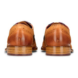 Miesten ruskeat tummansiniset ruskeat punaiset brogue-kengät, nauhalliset klassiset vintage-muodolliset aitoa nahkaa