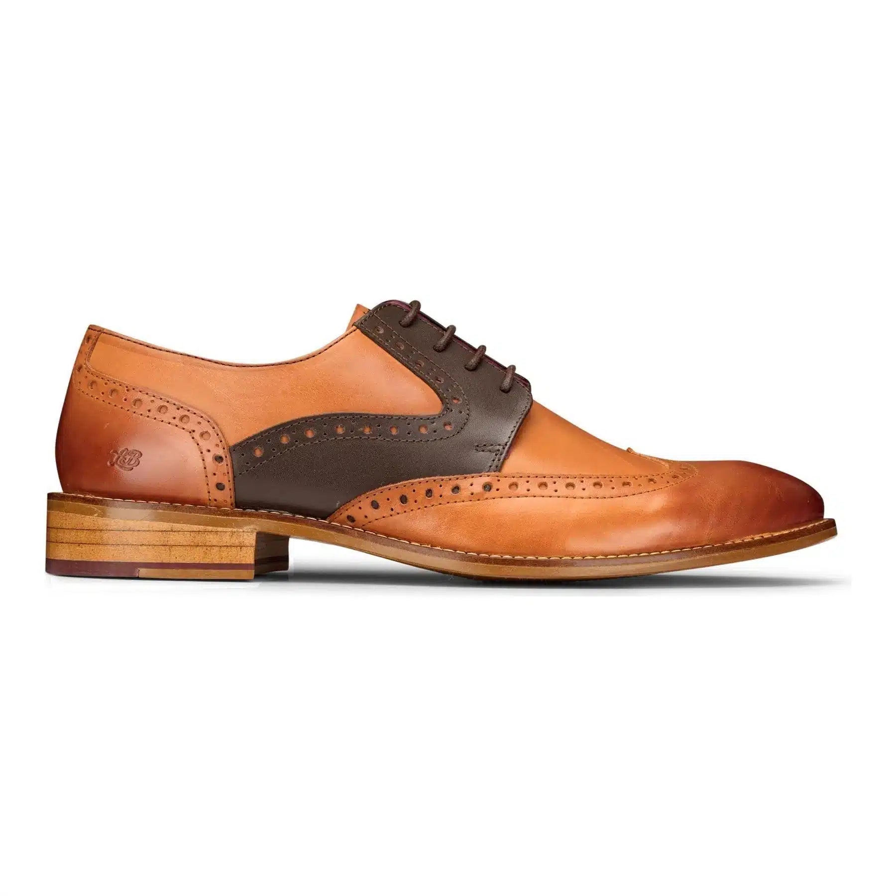 Miesten ruskeat tummansiniset ruskeat punaiset brogue-kengät, nauhalliset klassiset vintage-muodolliset aitoa nahkaa