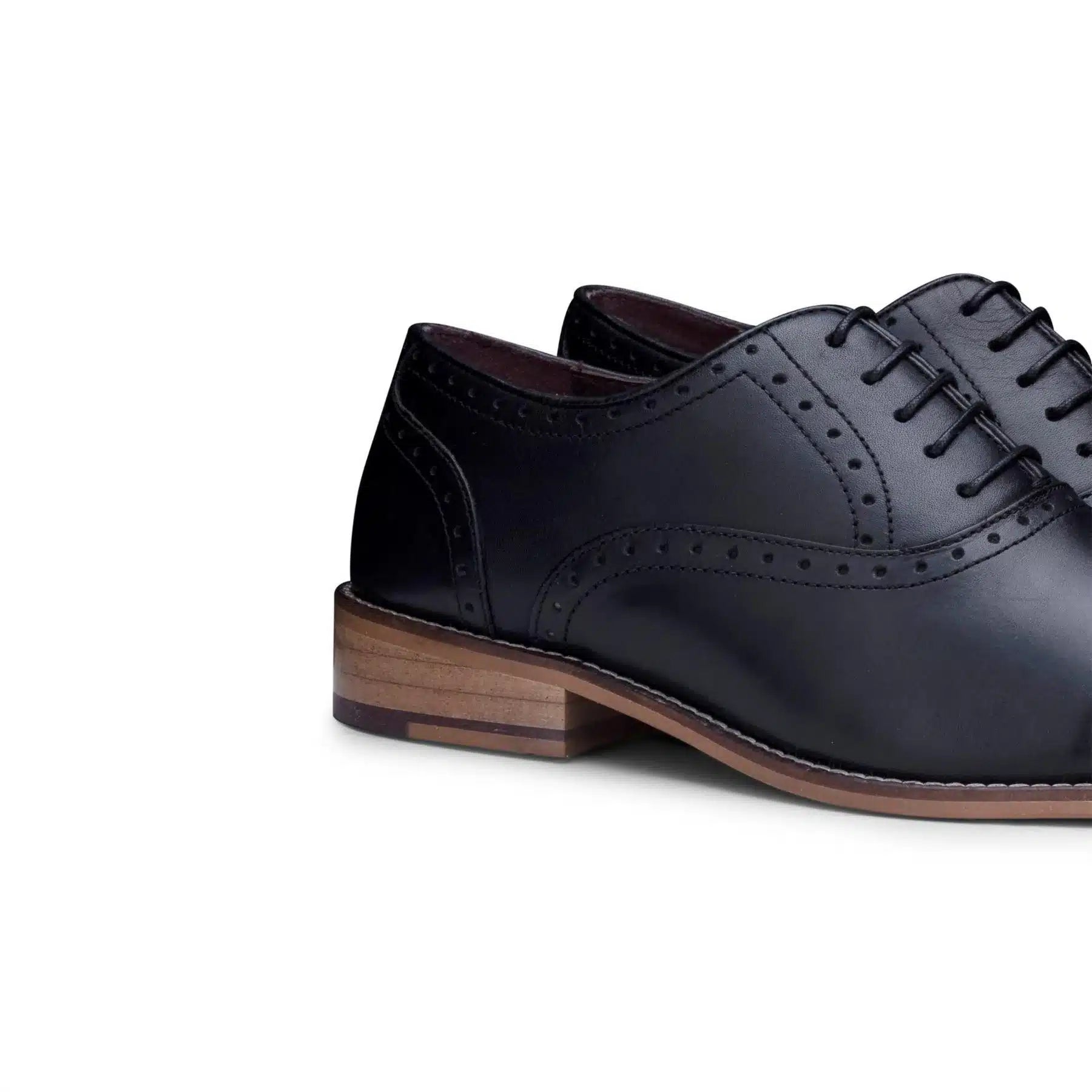 Miesten klassiset nahkaiset brogue-kengät, mustat nauhakengät, tyylikkäät muodolliset nahkakengät, vintage-tyyliset