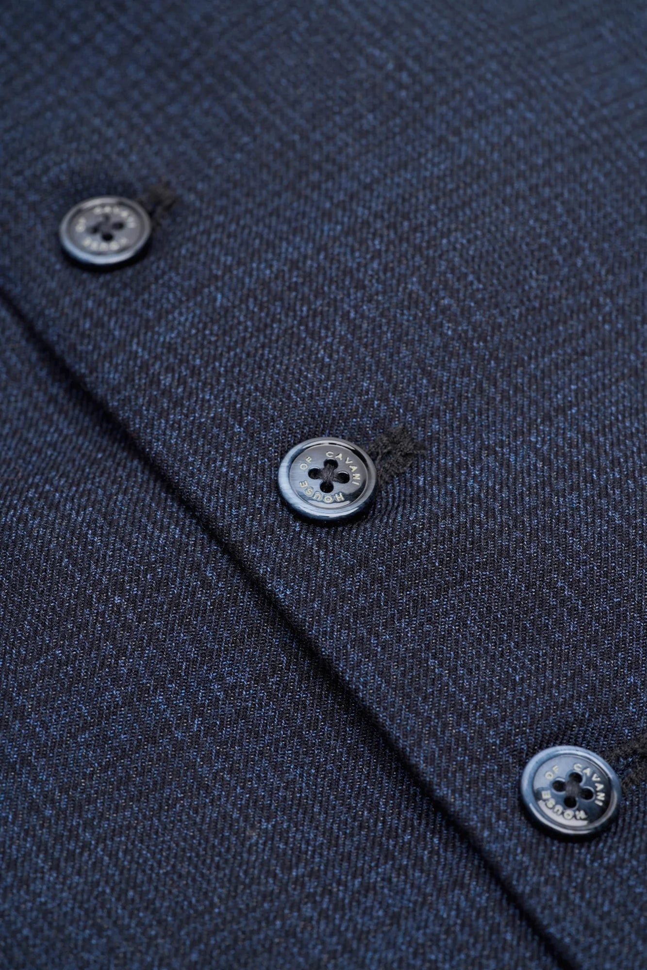 Caridi - Miesten tummansininen tweed-liivi