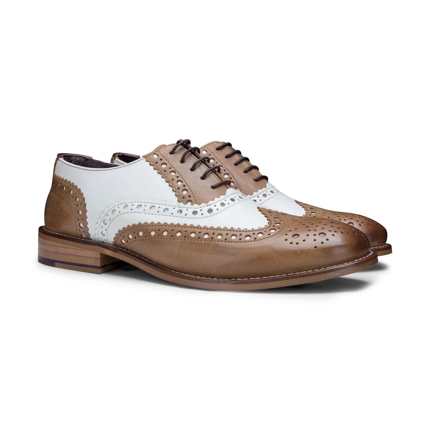 Miesten aidosta nahasta valmistetut vintage-kengät, brogue-kengät, 1920-luvun mokkanahkaiset tweed-nauhoitetut kengät, tyylikkäät ja muodolliset