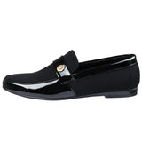 Miesten kevyet mustat slip-on-kengät