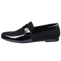Miesten kevyet mustat slip-on-kengät