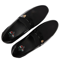 Miesten kevyet mustat slip-on-kengät
