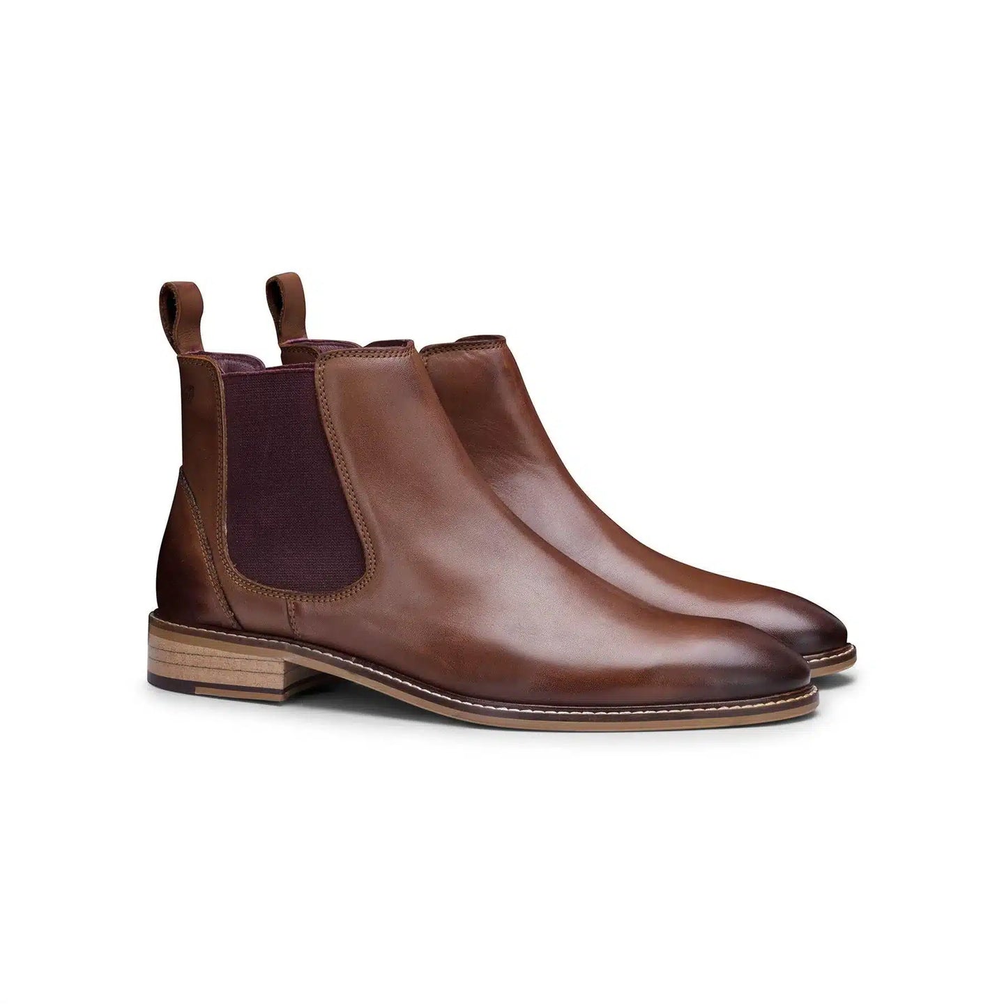 Miesten aidosta nahasta valmistetut Chelsea-nilkkurit, slip-on-saappaat, rento tyyli, retro vintage -blindersit, klassiset