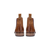 Miesten aidosta nahasta valmistetut Chelsea-nilkkurit, slip-on-saappaat, rento tyyli, retro vintage -blindersit, klassiset