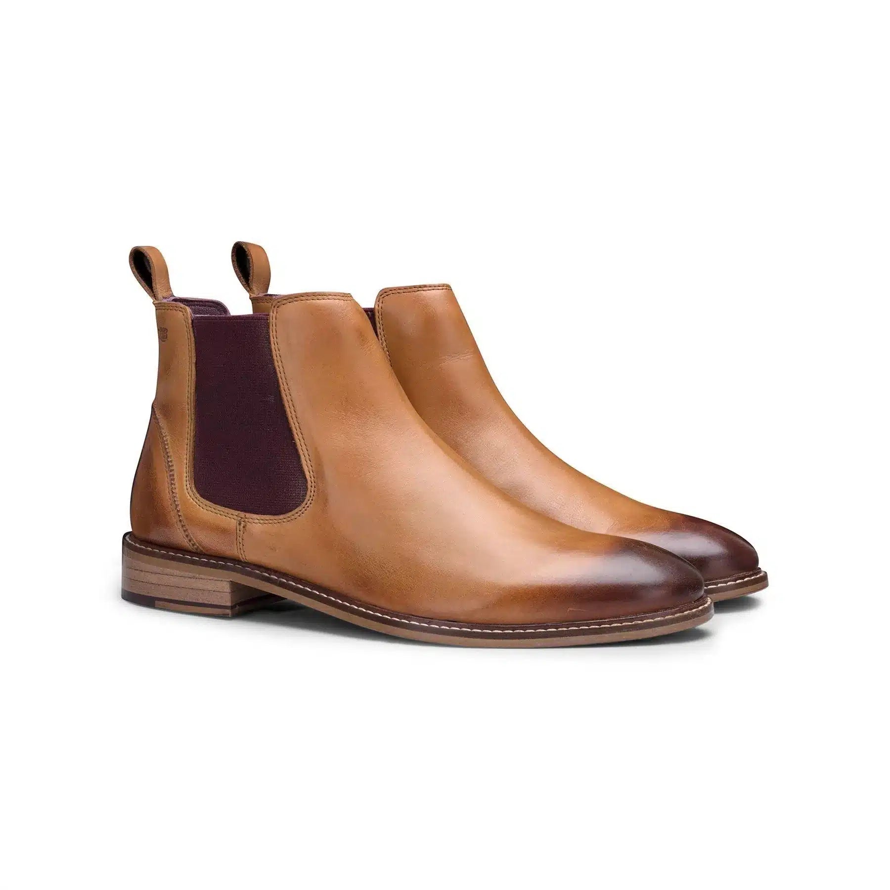 Miesten aidosta nahasta valmistetut Chelsea-nilkkurit, slip-on-saappaat, rento tyyli, retro vintage -blindersit, klassiset