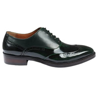 Harry - Miesten vihreät lakkanahkaiset brogue-kengät