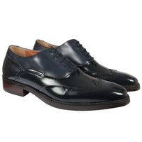 Harry - Miesten tummansiniset lakkanahkaiset brogue-kengät