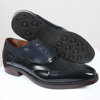 Harry - Miesten tummansiniset lakkanahkaiset brogue-kengät