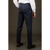 Ryan - Miesten tummansiniset tweed-ruutuhousut