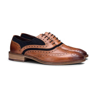 Miesten aidosta nahasta valmistetut vintage-kengät, brogue-kengät, 1920-luvun mokkanahkaiset tweed-nauhoitetut kengät, tyylikkäät ja muodolliset