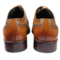 Simon - Miesten ruskeat brogue-nahkakengät