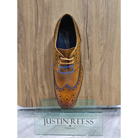 Simon - Miesten ruskeat brogue-nahkakengät