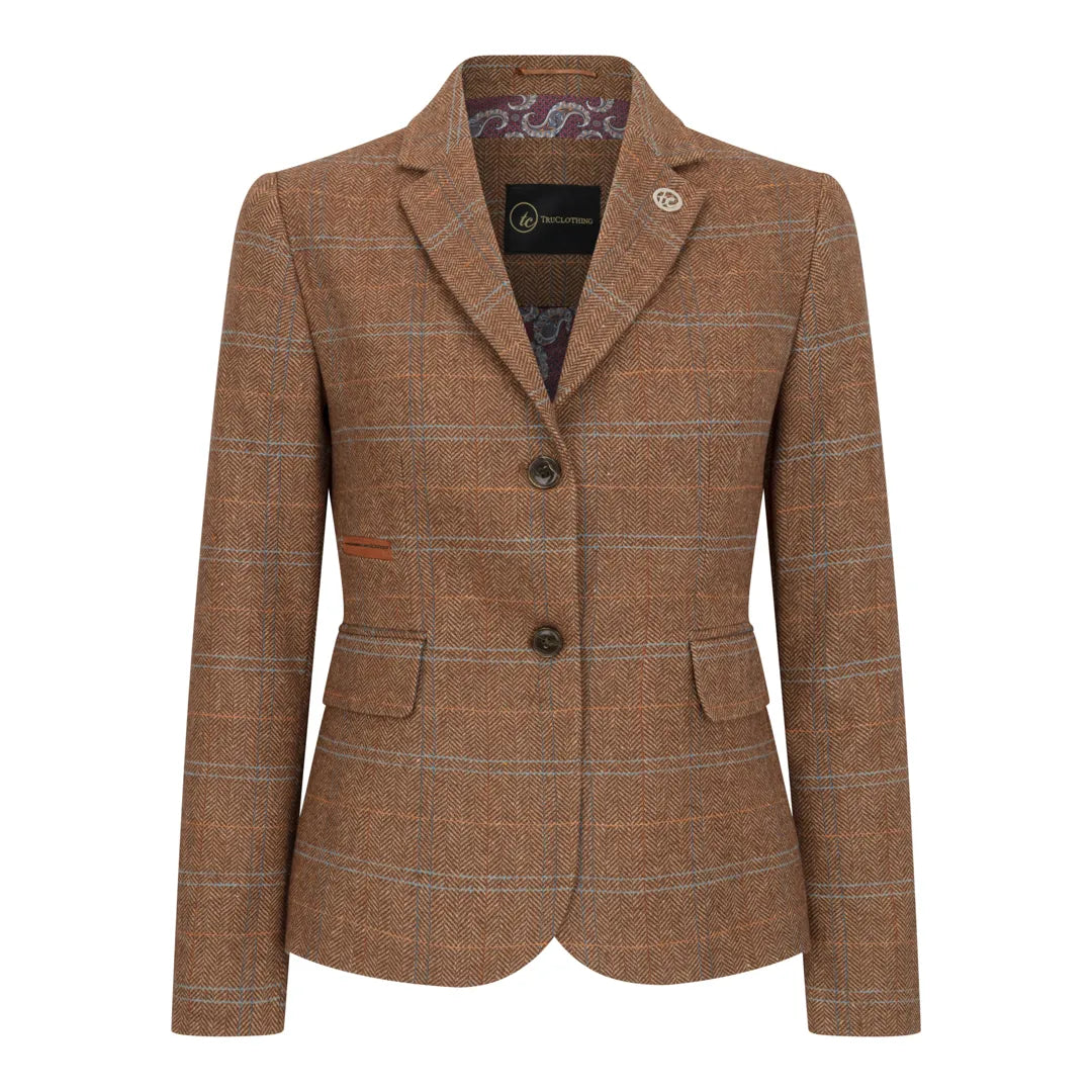 TPTSZ73 - Naisten tammenruskea tweedbleiseri