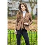 TPTS73 - Naisten tammenruskea tweed-liivi