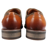 Theon - Miesten nahkaiset tweed-oxford-kengät