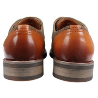 Theon - Miesten nahkaiset tweed-oxford-kengät