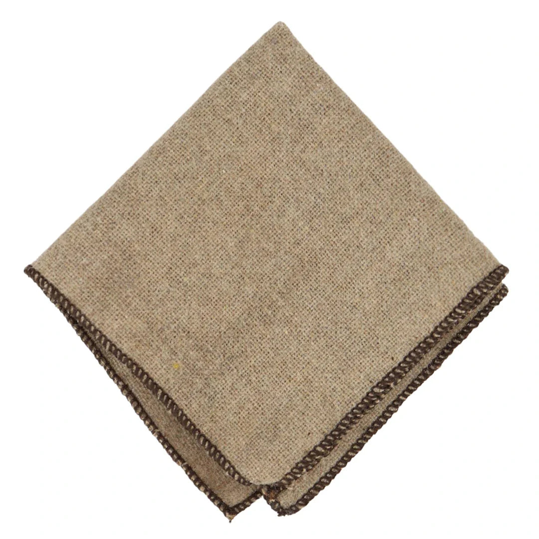 Kameli Beige Oak Tweed Tie Nenäliina 2"
