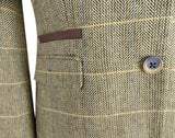 Naisten ruskeanruskea tweed-bleiseri
