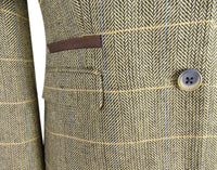 Naisten ruskeanruskea tweed-bleiseri