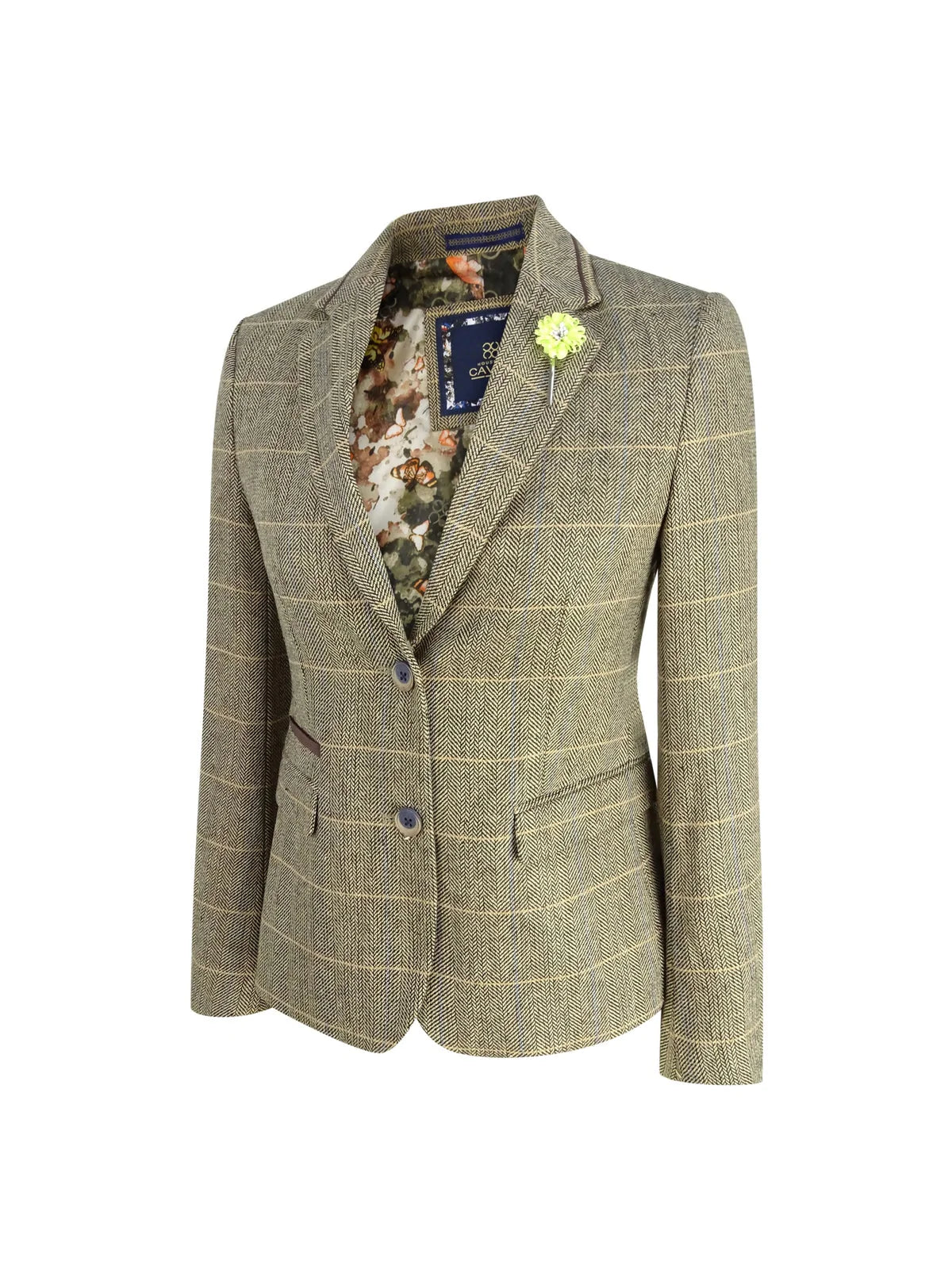 Naisten ruskeanruskea tweed-bleiseri