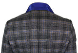 Cavani Archie - Miesten Vintage Tweed Ruutubleiseri - Musta