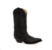 Miesten cowboy-saappaat, teräväkärkiset, mustat ja ruskeat, Grinders Arizona -nahkakengät, länsimaiset kuubalaiset