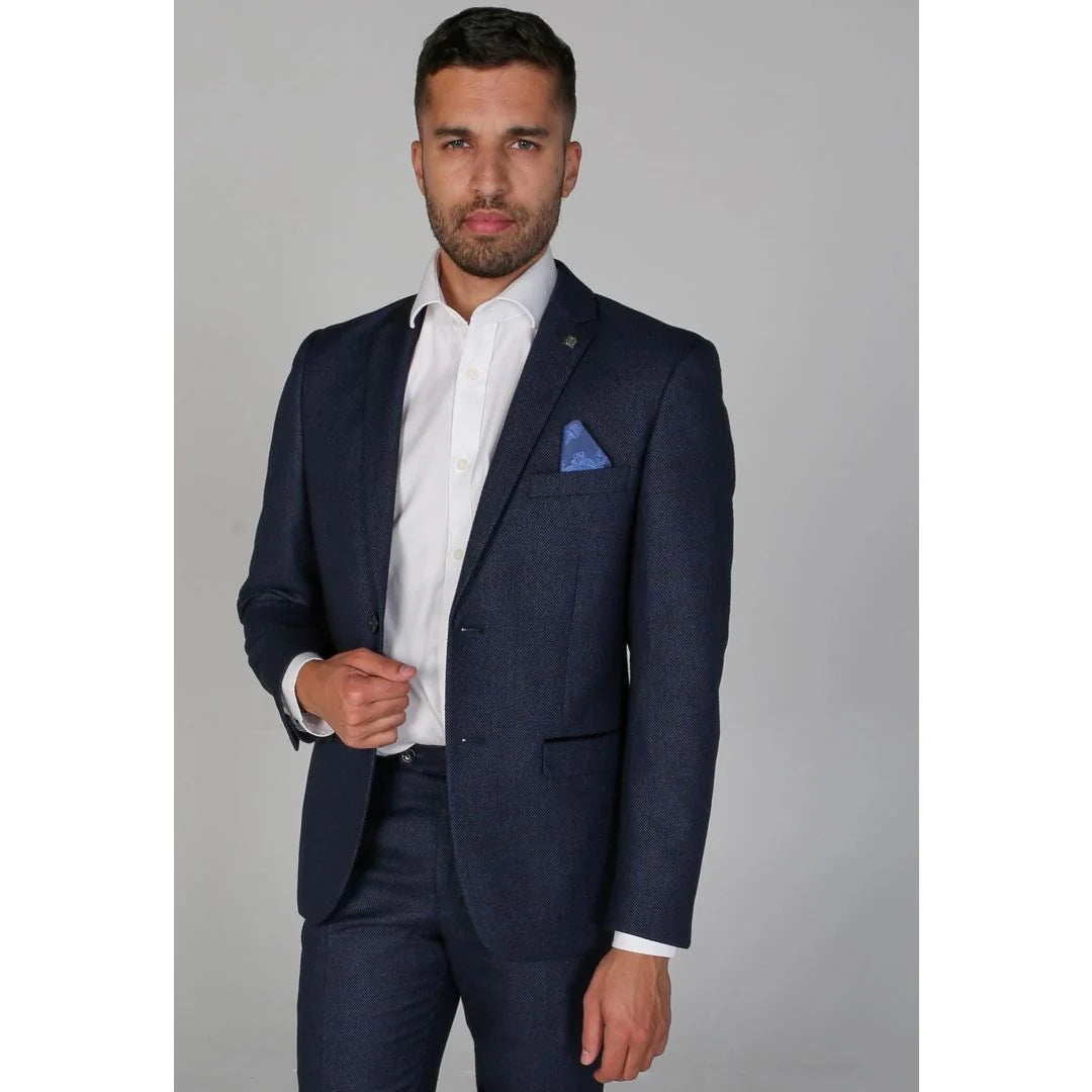 Arthur - Miesten Birdseye Navy Blazer