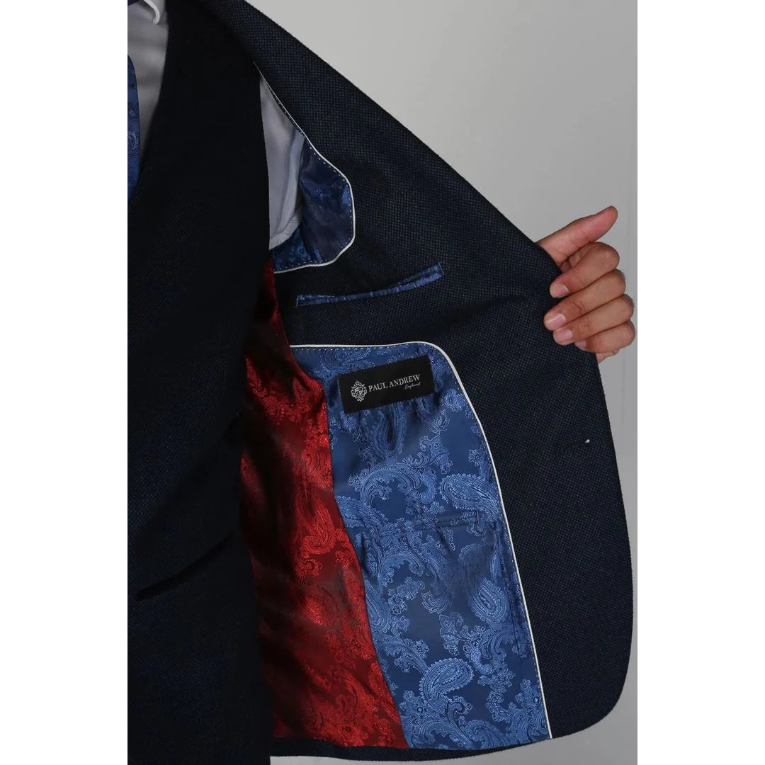 Arthur - Miesten Birdseye Navy Blazer