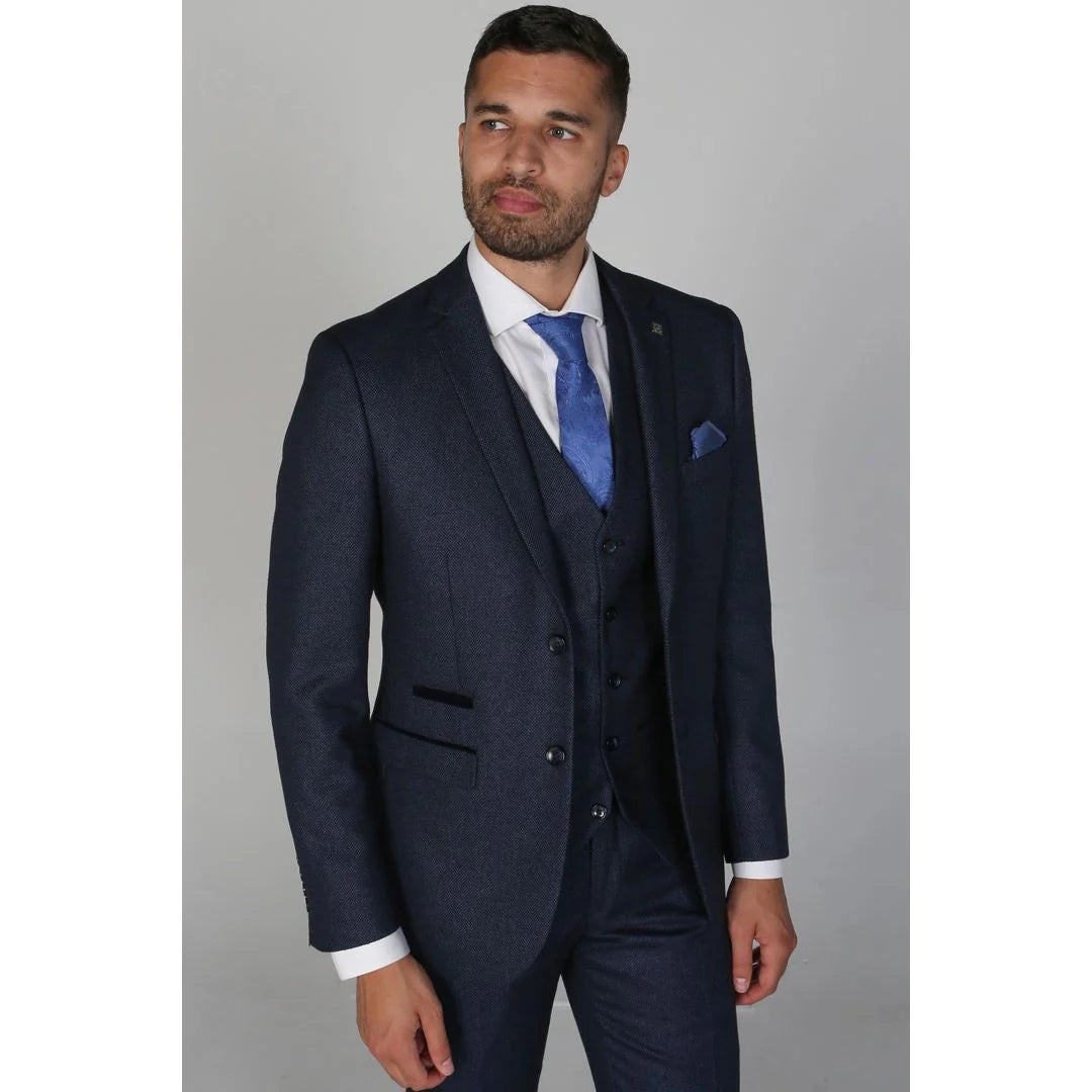 Arthur - Miesten Birdseye Navy Blazer