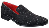 Miesten mokkanahkaiset slip-on-loaferit, nastakengät, hopeanväriset, älykkäät, rento ja kiiltävät juhlakengät
