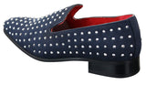 Miesten mokkanahkaiset slip-on-loaferit, nastakengät, hopeanväriset, älykkäät, rento ja kiiltävät juhlakengät