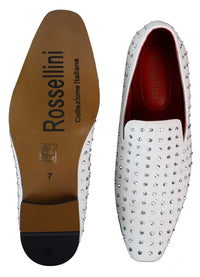 Miesten mokkanahkaiset slip-on-loaferit, nastakengät, hopeanväriset, älykkäät, rento ja kiiltävät juhlakengät