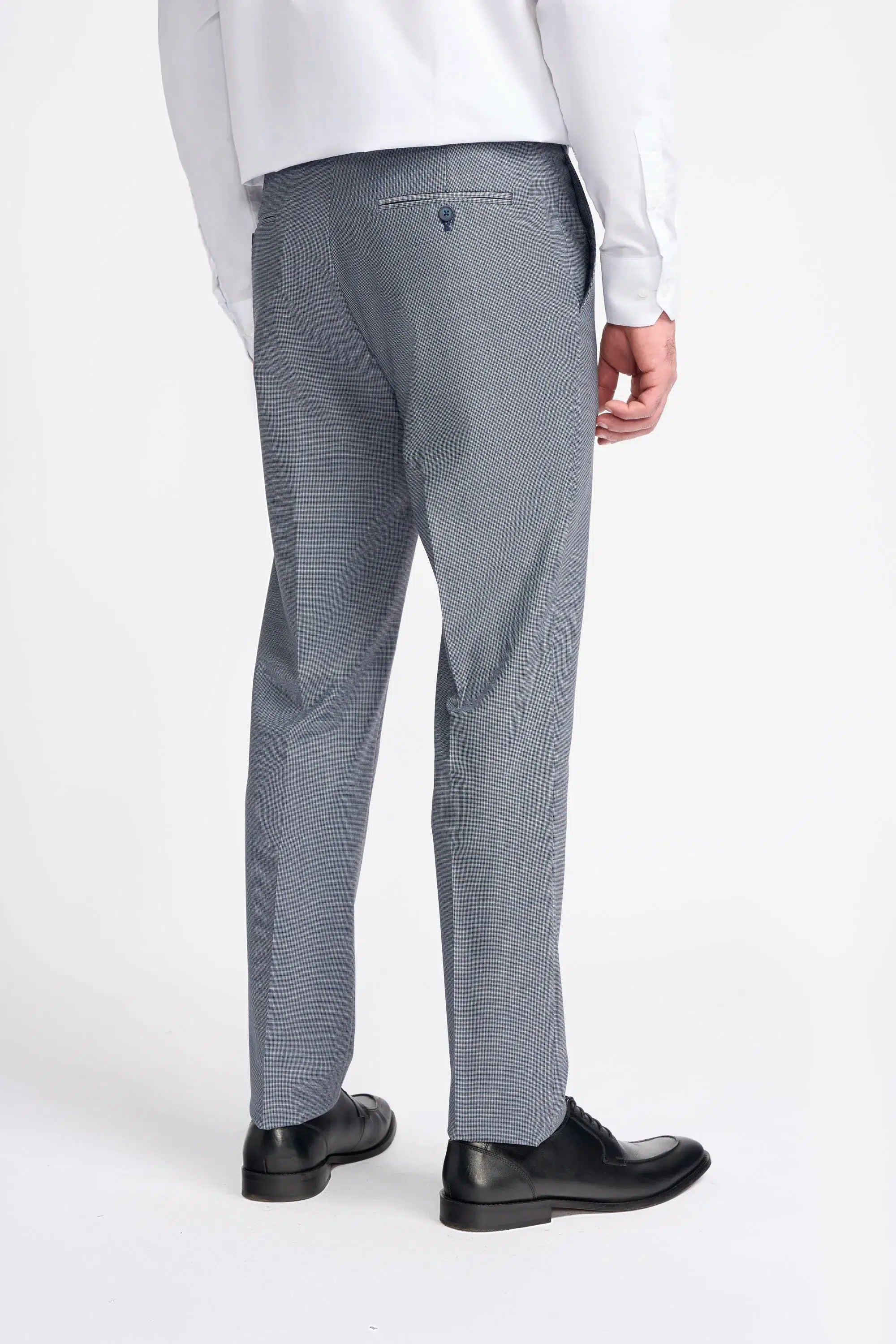 Bond - Miesten harmaa kolmiosainen mittatilaustyönä tehty puku