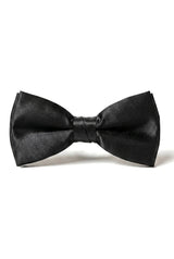 Rusettisolmio musta satiiniklipsillä miesten poikien unisex smokkipaita
