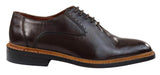 Miesten brogue-kengät Oxford-kengät, ruskeat mustat nauhalliset nahkakengät, Goodyear-reunustetut reunukset