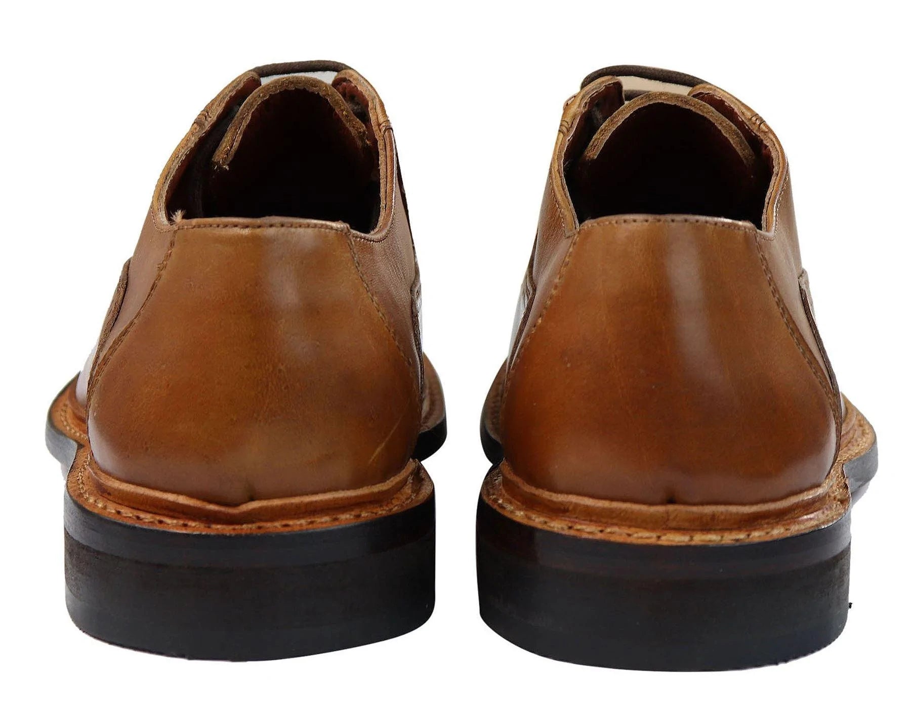 Miesten brogue-kengät, ruskeat ja mustat nauhalliset nahkakengät, Goodyear-reunustetut reunukset