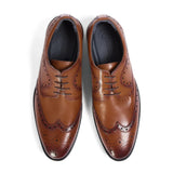 Cambridge - Miesten ruskeat siipikärkilliset brogue-derbykengät