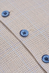 Caridi - Miesten beige tweed-hääliivi