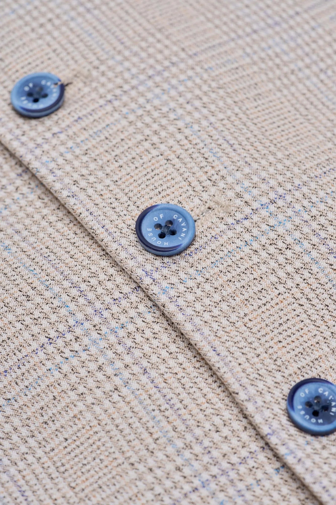 Caridi - Miesten beige tweed-hääliivi