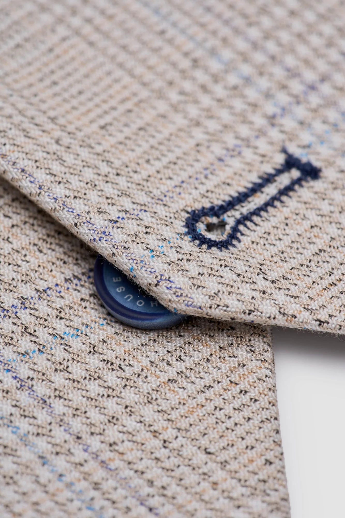 Caridi - Miesten beige tweed-hääliivi